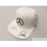 Lewis Hamilton signed Mercedes cap,