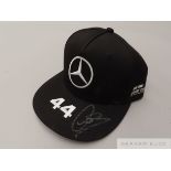 Lewis Hamilton signed Mercedes-Benz cap,