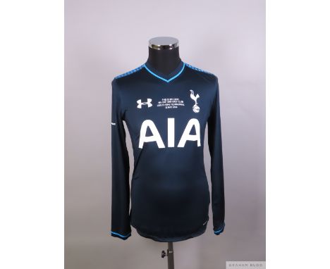 Michael Brown blue No.28 Ledley King Testimonial player issue long sleeved shirt, Under Armour M&nbsp;
crew neck, embroidered