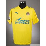 Gonzalo Villareal no.2 shirt from the Champions League game v Arsenal April 1st 2009