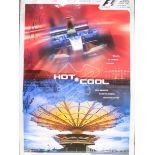 Four F1 Grand Prix signed advertising posters,