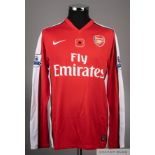 William Gallas red Arsenal shirt season 2008-09 v Manchester United at the Emirates stadium 8/11/2