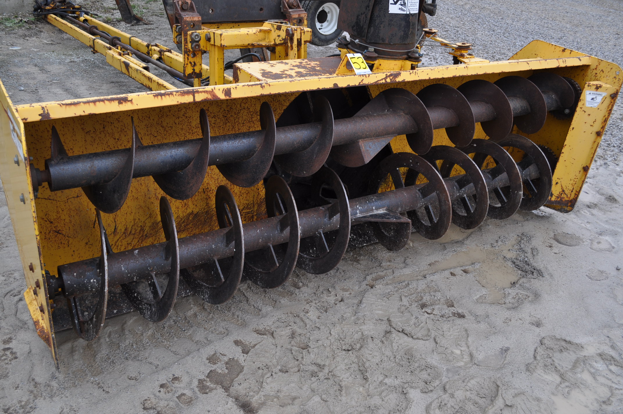 9 ½’ Erskine front mount snow blower, PTO from rear, hyd spout