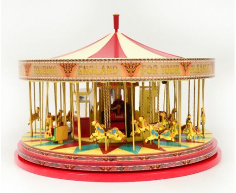 A boxed Corgi Vintage Glory of Steam fully working gallopers model "Anderton & Rowland", limited edition, 1/50 scale. CONDITI