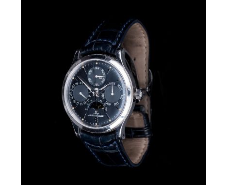 A GENTLEMAN’S PLATINUM WRISTWATCH, JAEGER-LECOULTRE, MASTER CONTROL limited edition Jaeger LeCoultre master control perpetual