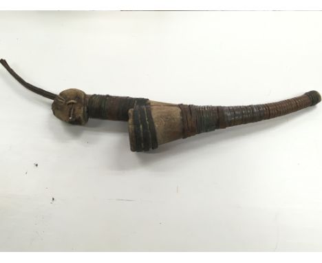 A very old African smoking pipe.