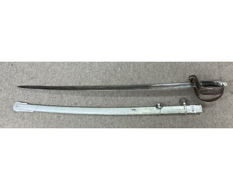 Model 1860 S&amp;K Heavy Cavalry Dragoon Saber Sword with Scabbard, (painted).