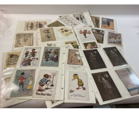 An interesting collection of 88 First World War postcards and greeting cards.