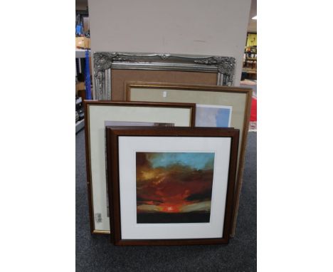 A framed Keith Proctor signed print, Tyne Bridge from the side, together with a Roy Perry signed limited edition print, two f
