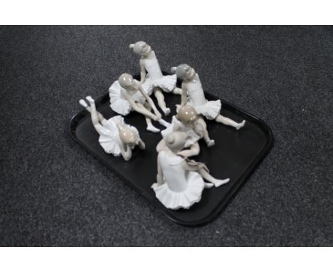 A tray of six Nao Ballerinas (a/f)