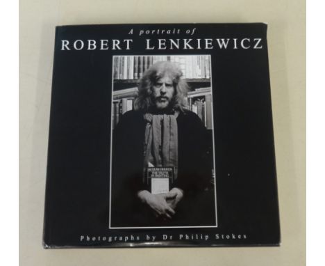 Robert Lenkiewicz book 'A Portrait.., Dr Phillip Stokes', together with six black and white photographs of Greenie.