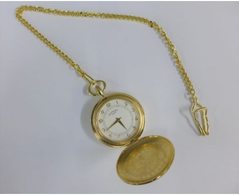 Rotary Heritage gold plated pocket watch, boxed 