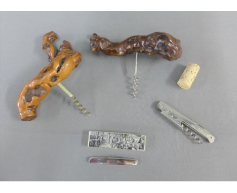 Collection of vintage corkscrews and penknife etc. (a lot) 
