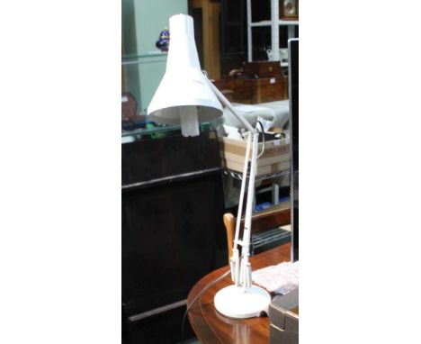 A WHITE FINISHED ANGLEPOISE TASK LIGHT 