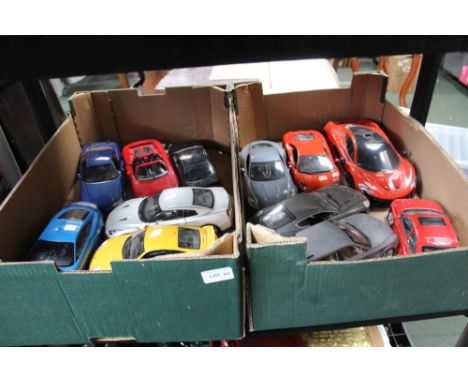 TWO BOXES CONTAINING MODEL CARS 