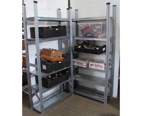 AN EXTENSIVE SELECTION OF ITALIAN MADE ADJUSTABLE ALUMINIUM SHELF RACKING 