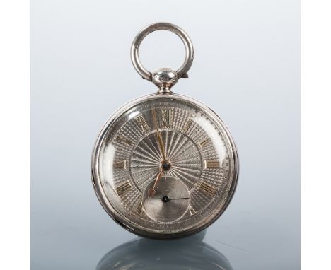 LATE 18TH CENTURY GENTLEMAN'S OPEN FACE FUSEE POCKET WATCH
by McMaster, the engine turned silver and gold dial with Roman num