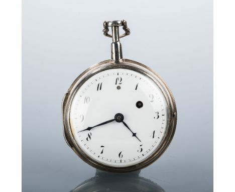FINE FRENCH SILVER VERGE PUSH PENDANT REPEATER POCKET WATCH
movement and inner case only, 19th century, signed gilt-finished 