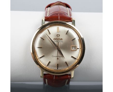 GENTLEMAN'S OMEGA CONSTELLATION CHRONOMETER AUTOMATIC WRISTWATCH
1962, the champagne dial with baton numerals and date apertu