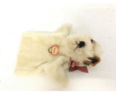 A Steiff Foxy puppet, postage cat A