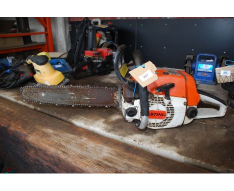 Stihl Wood Boss O24AV petrol chainsaw.