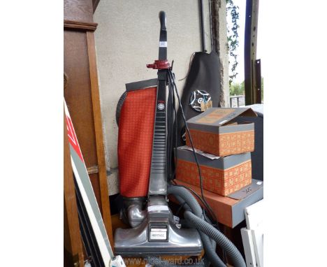 Kirby vacuum cleaner, with three boxes of tools and accessories, hose a/f.