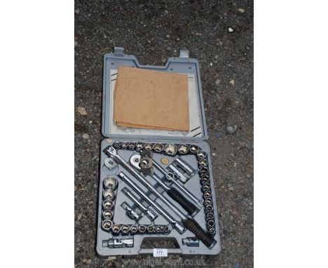 43 piece Teng Tools 1/2'' drive socket set.