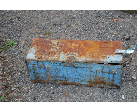Metal box, possibly ex ministry ammunition box