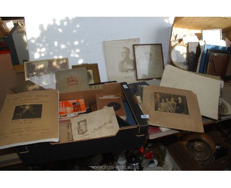 Large quantity of various photographs, architectural books, old accounts books etc.