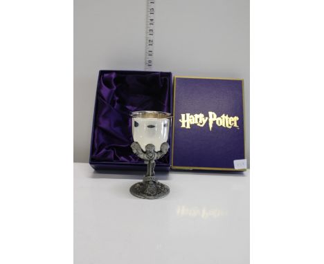 A Harry Potter pewter chalice in presentation box 