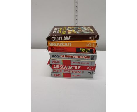 Eight vintage console games for Atari etc 