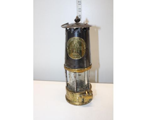 A vintage colliery miners lamp 
