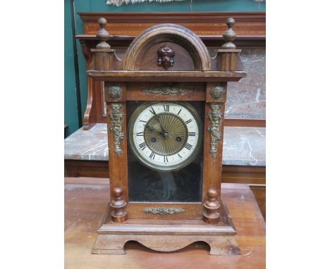 JUNGHAMS ORMOLU MOUNTED MANTEL CLOCK