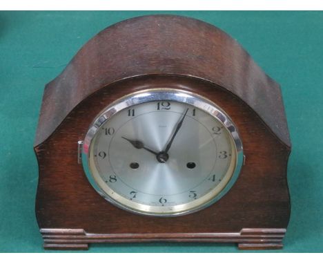 OAK CASED ENFIELD MANTEL CLOCK 