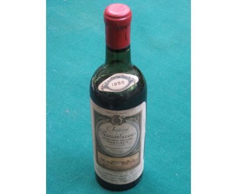 VINTAGE UNOPENED 1955 CHATEAU RAUZAN GASSIES HALF BOTTLE OF RED WINE