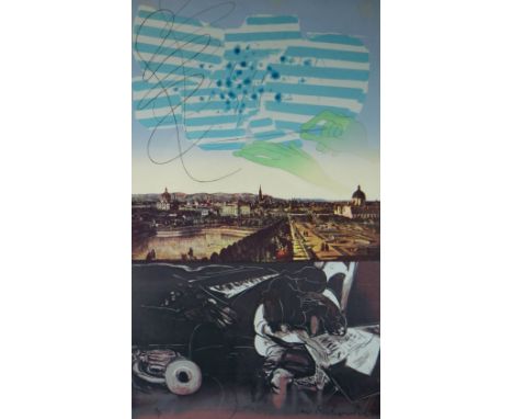 CERI RICHARDS artist proof coloured print - from The Beethoven Suite with Variations dated 1970, signed & dated '70, 76 x 45c
