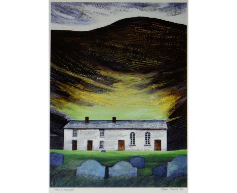 OGWYN DAVIES artist proof coloured print - the popular image 'Soar y Mynydd', the iconic and hauntingly beautiful remote Calv