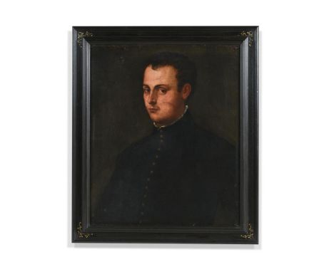 FOLLOWER OF JACOPO ROBUSTI, CALLED TINTORETTO A PORTRAIT OF A GENTLEMAN WITH TEARS IN HIS EYES Oil on canvas 68 x 56cm (26¾ x