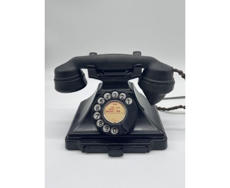Original Vintage Bakelite Telephone, G.P.O. H.36 / 234 No 164. 