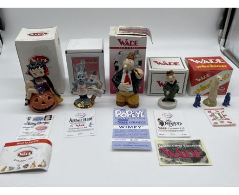 Collection of Five Boxed Wade Figurines. 
Good condition, no damage.