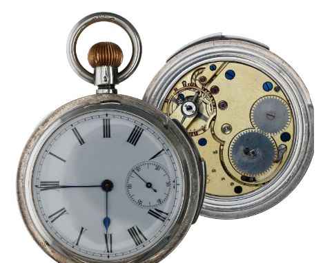 Interesting Swiss silver (0,935) quarter repeating hunter pocket watch with Military provenance, unsigned gilt lever movement