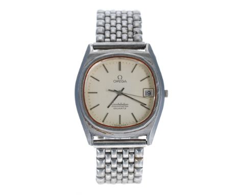 Omega Constellation Chronometer Quartz stainless steel gentleman's wristwatch, reference no. ST 198 0125, serial no. 43503xxx