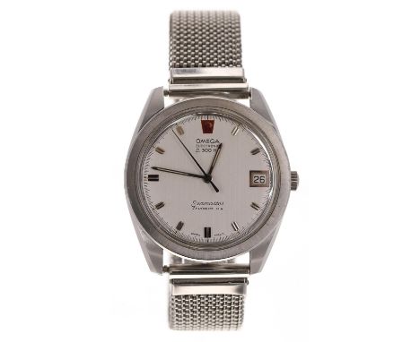 Omega Electronic F300Hz Seamaster Chronometer stainless steel gentleman's wristwatch, reference no. ST 198.001, serial no. 34