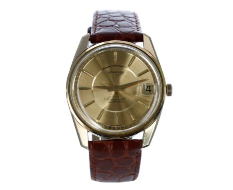 Longines Conquest *** 18ct automatic gentleman's wristwatch, reference 9045 6, serial no. 13201xxx, circa 1966, the gilded di