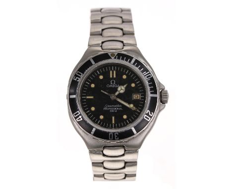 Omega Seamaster Professional 200M 'Pre-Bond' stainless steel gentleman's wristwatch, reference no. 396.1062, circular black d