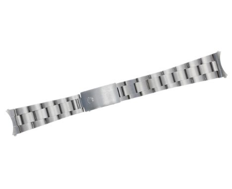 Rolex Oyster stainless steel gentleman's wristwatch bracelet, reference no. 78350, with 557 end links, 6.5" long approx-Overa