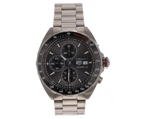 Tag Heuer Formula 1 Calibre 16  Chronograph automatic stainless steel gentleman's wristwatch, reference no. CAZ2012-0, serial