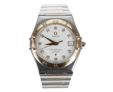Omega Constellation Chronometer '50th Anniversary' automatic rose gold and stainless steel gentleman's wristwatch, reference 