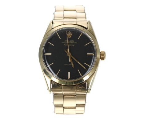 Rolex Oyster Perpetual Air-King Precision gold capped stainless gentleman's wristwatch, reference no. 5520, serial no. 5766xx
