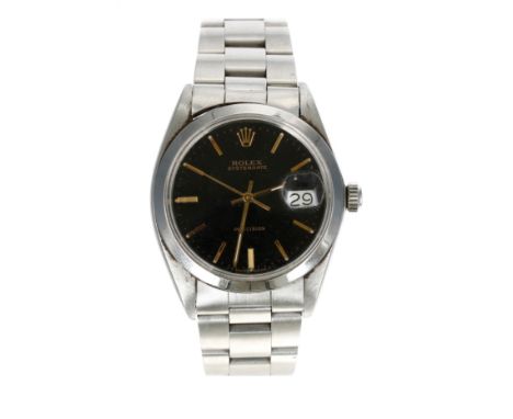 Rolex Oysterdate Precision stainless steel gentleman's wristwatch, reference no. 6694, serial no. 7458xxx, circa 1983, circul